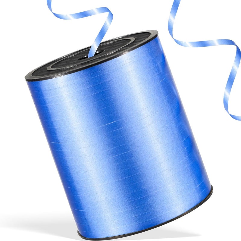 Apeseek 600 Yards Blue Curling Ribbon 1/5‘’ Blue Balloon String with Spool, Thin Balloon Ribbon for Gift Wrapping Crafts Birthday Christmas Baby Shower Halloween Florist - Image 1